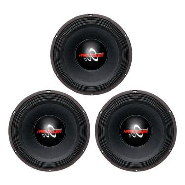 Imagem de 3 alto falantes woofer 12 pol hard power hp 750 4 ohms 750W médio grave