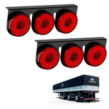 Imagem de 2 Lanternas 3 Marias Librelato LED Rubi 85mm Saída Fios