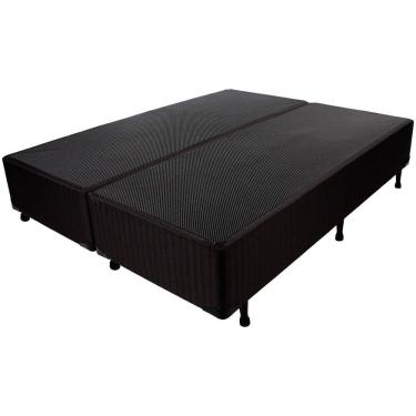 Imagem de Base Cama Box Queen Corino Preto