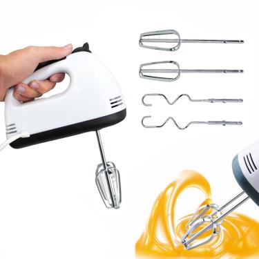Imagem de Mini Batedeira Portátil 260W 7 Velocidades 220V – com batedores para clara, massa e misturas