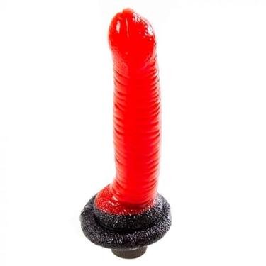 Imagem de Pênis 23x4 cm com Vibração Cobra Coral Vermelho - Coleção Lovetoys