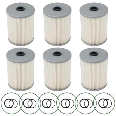 Imagem de maXpeedingrods 6 peças FS19915 filtro de combustível separador de água compatível com motor diesel Detroit DD13 DD15 DD16 X15, ISX15 substitui L9915F, PF9804, P551011