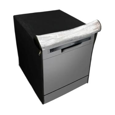 Imagem de CAPA PARA LAVA LOUÇAS MIDEA 8 SERVIÇOS TRANSPARENTE FLEX (Preto)