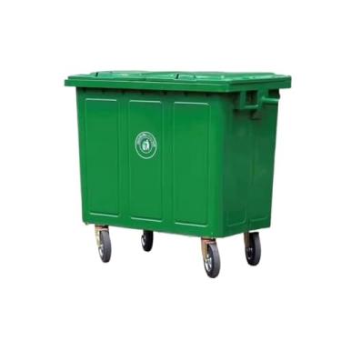 Imagem de Lixeira Lixeira externa de ferro de 660 litros, grande lixeira de aço inoxidável, lixeira de grandes dimensões de fábrica Lixeira