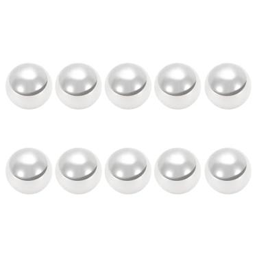 Imagem de A ABSOPRO Rolamento de esferas de rolamento de 21,4 mm aço G100 esfera de precisão tom prata 10 peças