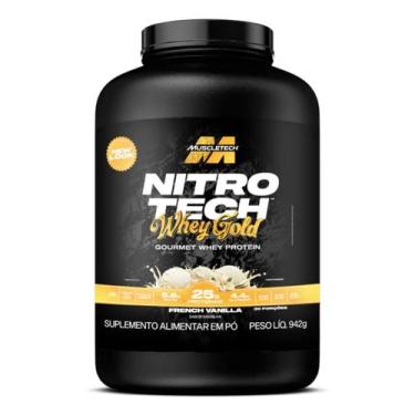 Imagem de Whey Protein Nitro Tech Gold Pote 942g Muscletech Baunilha