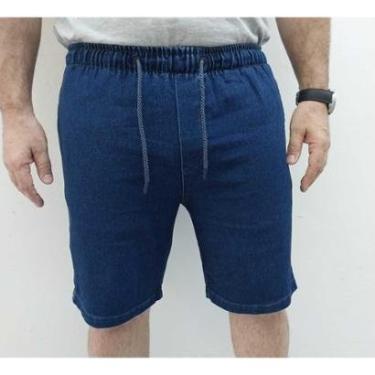 Imagem de Bermuda elástico jeans base moletom California Prime 304-Masculino