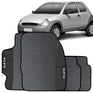 Imagem de Lindo jogo tapete 4 peças carro automotivo  na cor preto ford ka 1996 