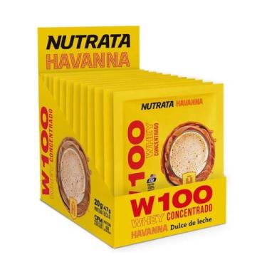 Imagem de Whey Protein W100 Caixa Com 12 Unidades De 30g Nutrata Doce De Leite H