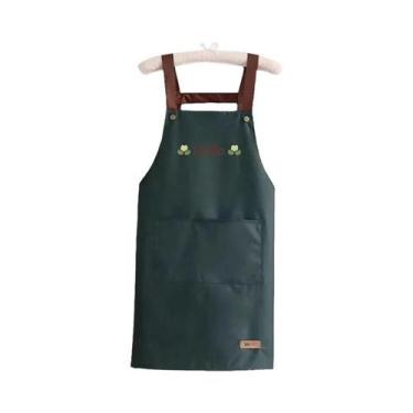 Imagem de Avental de Cozinha Impermeável Sem Mangas com Bolsos - Ideal para Chef