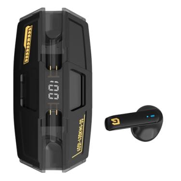 Imagem de Fones de ouvido para tradutores de idiomas, dispositivo de tradução bidirecional em tempo real com tradução de voz on-line em 138 idiomas, display digital, alta precisão (preto claro)