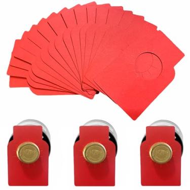 Imagem de Etiquetas de garrafa de vinho para coleção de adega, champanhe, etiquetas penduradas para nome, ano, notas de degustação (pacote com 200)