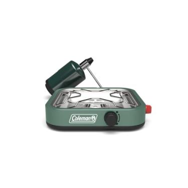 Imagem de Coleman Fogão de acampamento Cascade 18 com 1 boca, fogão portátil com 8000 BTUs e iluminação incomparável, serve para panela de 30 cm, ótimo para cozinhar ao ar livre, acampamento, tailgating