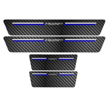 Imagem de Kit Soleira Protetora Porta Premium Blue - Freemont - Jhow Adesivos