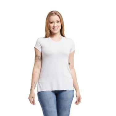 Imagem de Camiseta Feminina Viscolycra Mullet Tampa Bumbum - Konoa, Branco, G