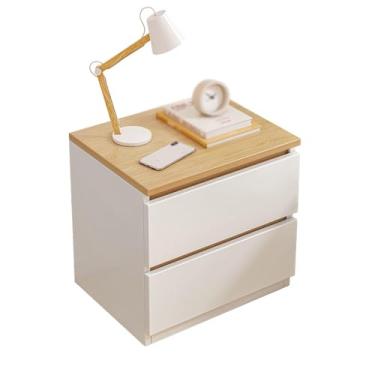 Imagem de Mesa de cabeceira multifuncional com gaveta, mesa de cabeceira moderna, pequena, armário, sofá, mesa lateral de fácil montagem para sala de estar, quarto, cabeceira, entrada, casa, escritório,