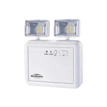 Imagem de Bloco De Emergência Autônomo Led 2200 Lumens Com Bat. Selada Blumenau Iluminação