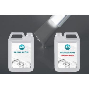 Imagem de Resina Epóxi 1Kg + Cor Sólida Cinza Ferro Ag - 7011 Ag Baixa - Resinas