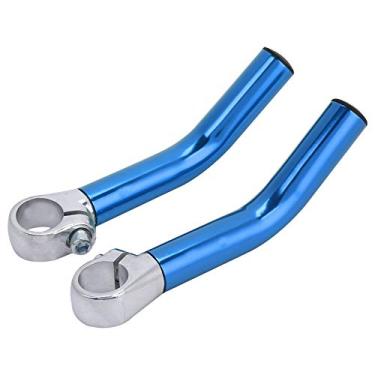 Imagem de Leve, Resistente, Fácil de Montar Alumínio Liga Mountain Bike Guiador Bar End, Cor Brilhante, Resistência à Corrosão, Boa Estabilidade para 22,2 Milímetros Guiador (Azul)