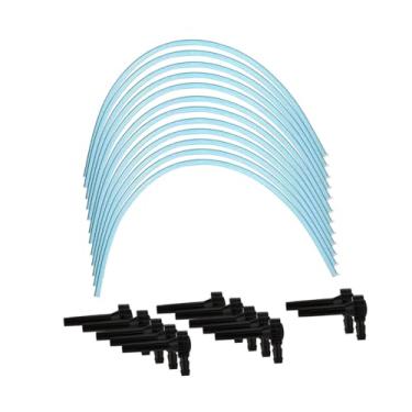 Imagem de Ｂｅｓｇａ Kit de extração de xarope de bordo com 12 unidades para de xarope de bordo, fácil de usar, tubos antiderrapantes práticos, linhas de queda,