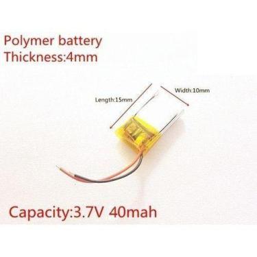 Imagem de Mini Bateria 40 Mah 3,7v Fone De Ouvido Sls401015 - bgb