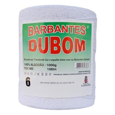Imagem de Barbante Dubom Branco Neve - 1 Kg - Fio 6 - Barbantes DUBOM