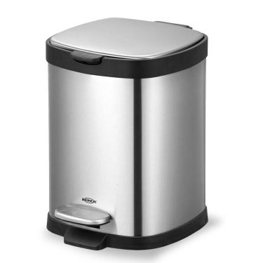 Imagem de Lixeira Brinox Com Pedal E Balde Frame 6 L Inox