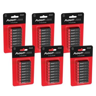 Imagem de kit 96 Pilhas Alcalina Palito AAA 1.5v 3A Cod: 408070010-6 Avant Use