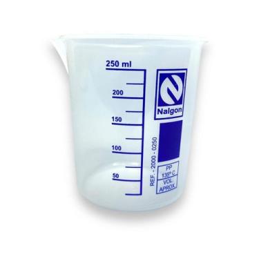 Imagem de Béquer De Plástico (polipropileno) Graduado 250ml - Nalgon
