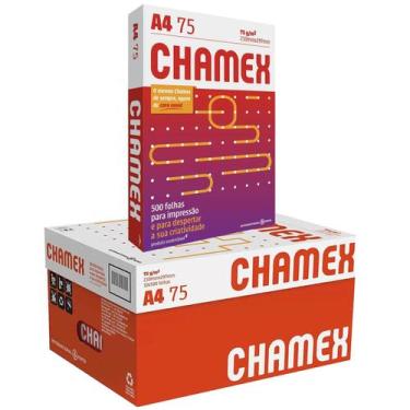 Imagem de Caixa 10 Resmas Papel A4 Sulfite Branco 75g Chamex