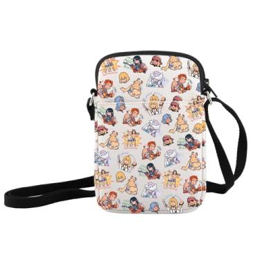 Imagem de JXGZSO Bolsa transversal inspirada em videogame, presente para jogadores de jogos de anime, Xenoblade