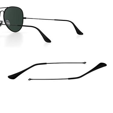 Imagem de FOOUSA – Peças de substituição para óculos de sol RB3025 da Ray-Ban Aviator, Preto, single size