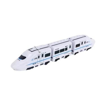 Imagem de Crianças DIY Trem De Trilho De Alta Velocidade Brinquedo Elétrico Som 