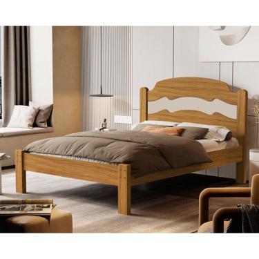Imagem de Cama Iris 1.4 Casal Nature/Off White – VJ Móveis