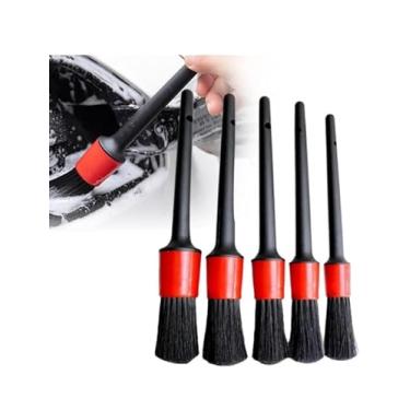 Imagem de Kit de Pincéis para Detalhamento Automotivo, Cerdas Firmes 4.0, 5 Peças