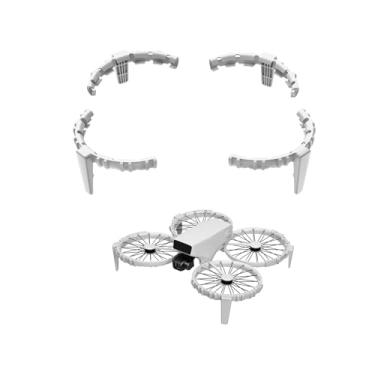 Imagem de Wtohoby Protetor de hélices anticolisão flip com protetor de trem de pouso para drone DJI Flip, anel de TPU elástico, proteção contra impactos de colisão, leve, 26 g, protetor de moldura de liberação