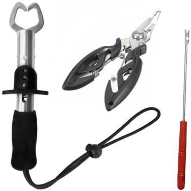 Imagem de Kit c/2 Alicate boga e tesoura P/ Pesca e Saca Anzol - Cmik