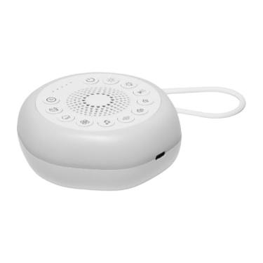 Imagem de KiBcsLic Máquina de ruído branco com 7 sons suaves, temporizador, presente de relaxamento para dormir com luz noturna, máquina de som para bebês e adultos