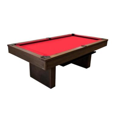 Imagem de Mesa de Sinuca e Jantar - 2,34x1,34 - Nelson Bilhares, Vermelho