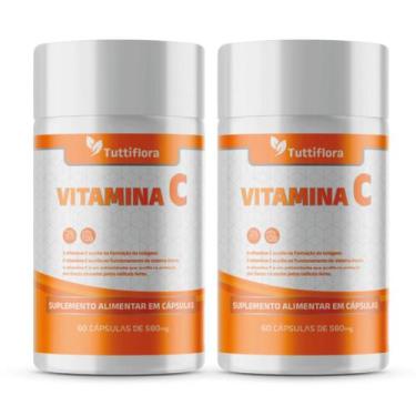 Imagem de Kit 2x Vitamina C 580mg 60 Cápsulas TuttiFlora