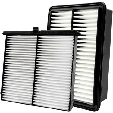 Imagem de Capume Kit de filtro de ar de motor de cabine 2 peças JMF61 JM3A0A serve para Mazda 3 2019-2024, Mazda 3 Sport 2019-2024, CX-30 2020-2024, substituição para BDGF-61-J6X, CF12773, PAH9-13-3A0A