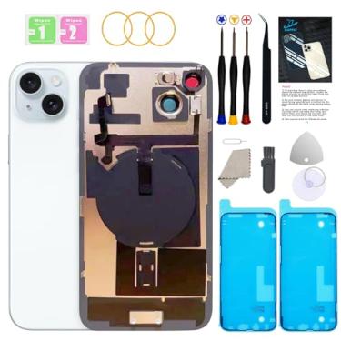 Imagem de GUPFIX Substituição de vidro traseiro para iPhone 15Plus com ferramentas Repir, tampa traseira de grande orifício de substituição de vidro todas as operadoras com adesivo pré-instalado e kits de