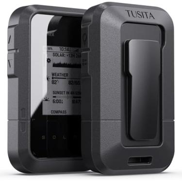 Imagem de XSDtech Capa de silicone compatível com Garmin eTrex Solar - preta