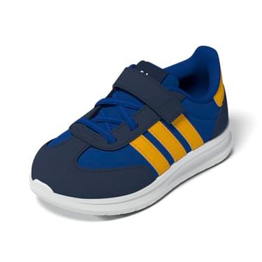 Imagem de adidas Tênis Baby Boy's Run 70s 2.0 com elástico de renda e alça, Collegiate Royal/Collegiate Gold/Collegiate Navy, 8.5 Toddler