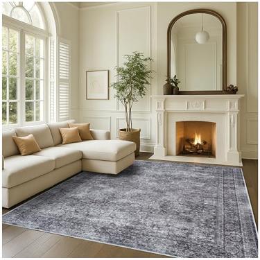 Imagem de Fame Rugs Tapete turco Lavável Vintage Oriental Inspirada Tradicional Tapete Pequeno Moderno Tapetes de Entrada de Luxo Quarto Banheiro Cozinha (396NN, 1,75 x 2,75 m)