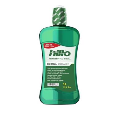 Imagem de Enxaguante Bucal Hortelã Antisséptico 1L Hillo, Sem Álcool e Sem Flúor