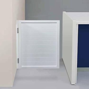 Imagem de Portas Brancas Do Café Da Porta De Balanço De Gyj, Portas Modernas Do Salão, Portas De Balanço Contrárias Da Divisória, Porta De Balanço Da Barra De Balanço Para O, W50cmxH90cm