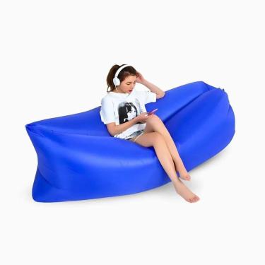 Imagem de Sofá Inflável De Ar Portátil Puff Impermeável Praia Camping