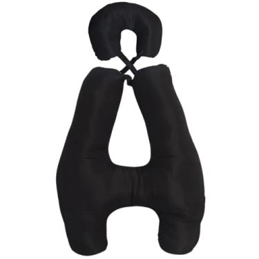 Imagem de Luma Confort, Almofada H Descanso Para Viagem de Carro Proteção Cinto COR:POÁ PTO