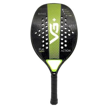 Imagem de Raquete de Beach Tennis Action Full Carbon Verde Vg Plus